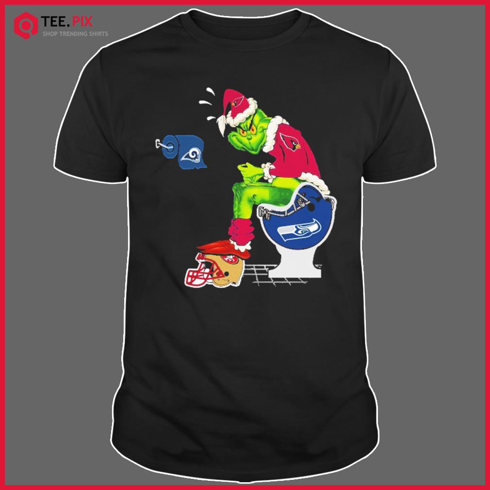 The grinch arizona cardinals shitting on toilet seattle seahawks Christmas  sweater, hoodie, longsleeve tee, sweater