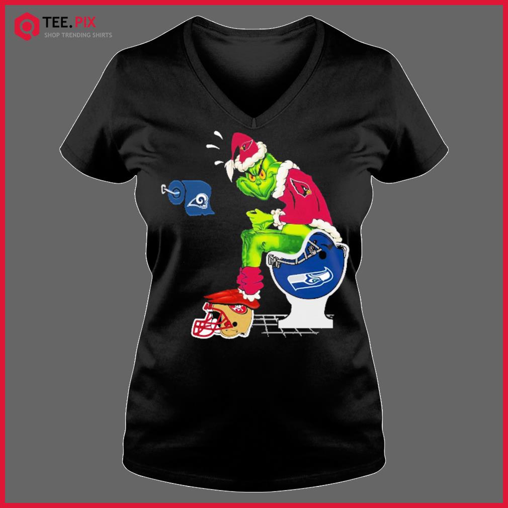 Seattle Seahawks Grinch Los Angeles Rams Arizona Cardinals Helmet T Shirt