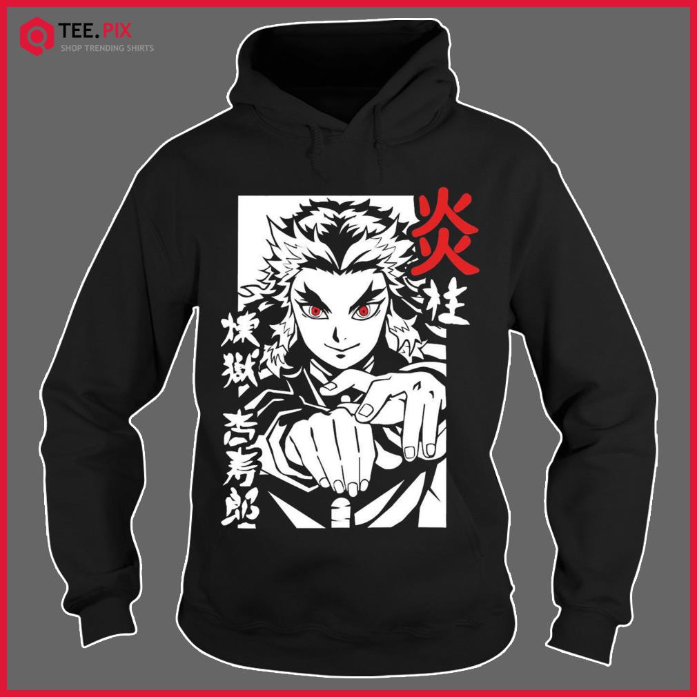 Camiseta Demon Slayer Rengoku - Hashira do fogo Bordada - Escorrega o Preço