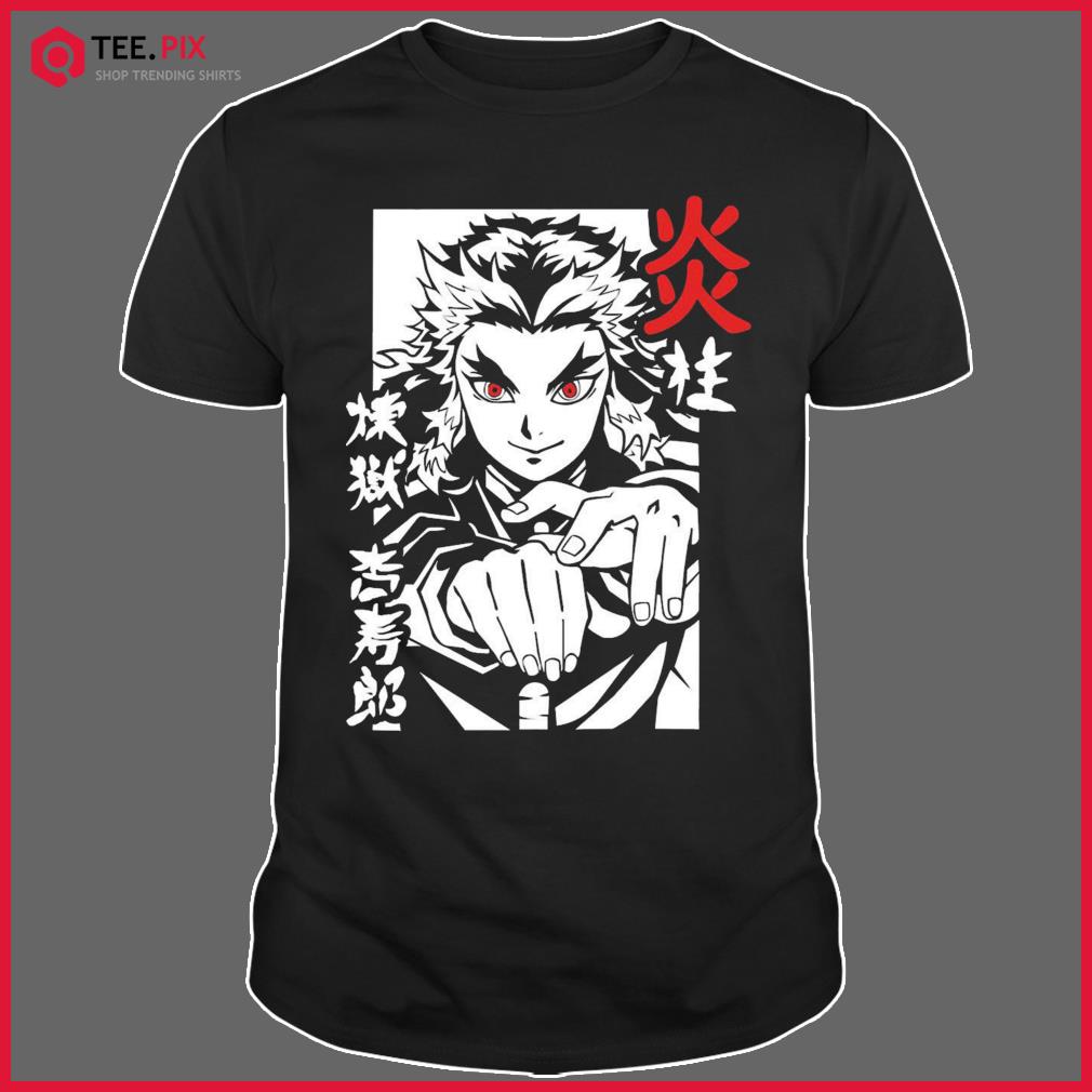 Rengoku Demon Slayer Kyojuro Fire Graphic Anime TShirt