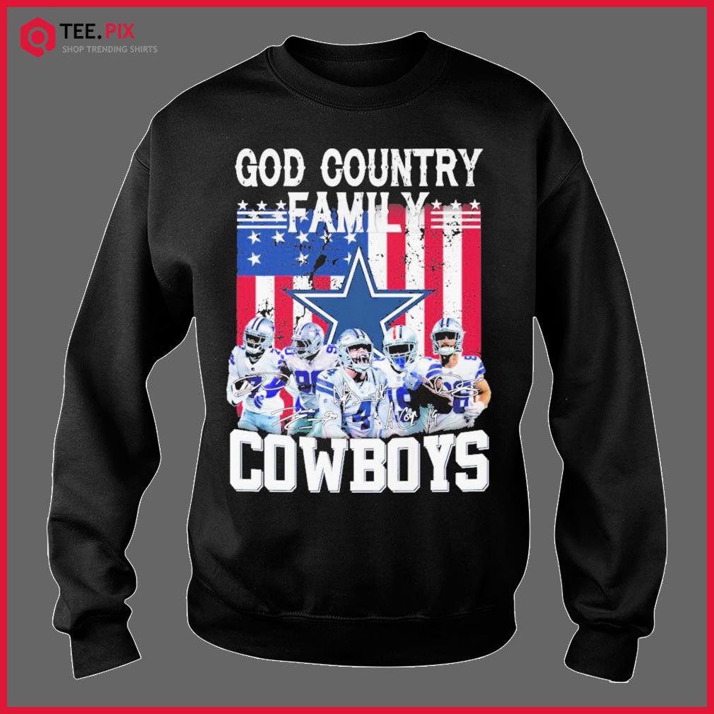 Dallas Cowboys One Nation Under God American flag signatures 2021 shirt,  hoodie, sweater, long sleeve and tank top