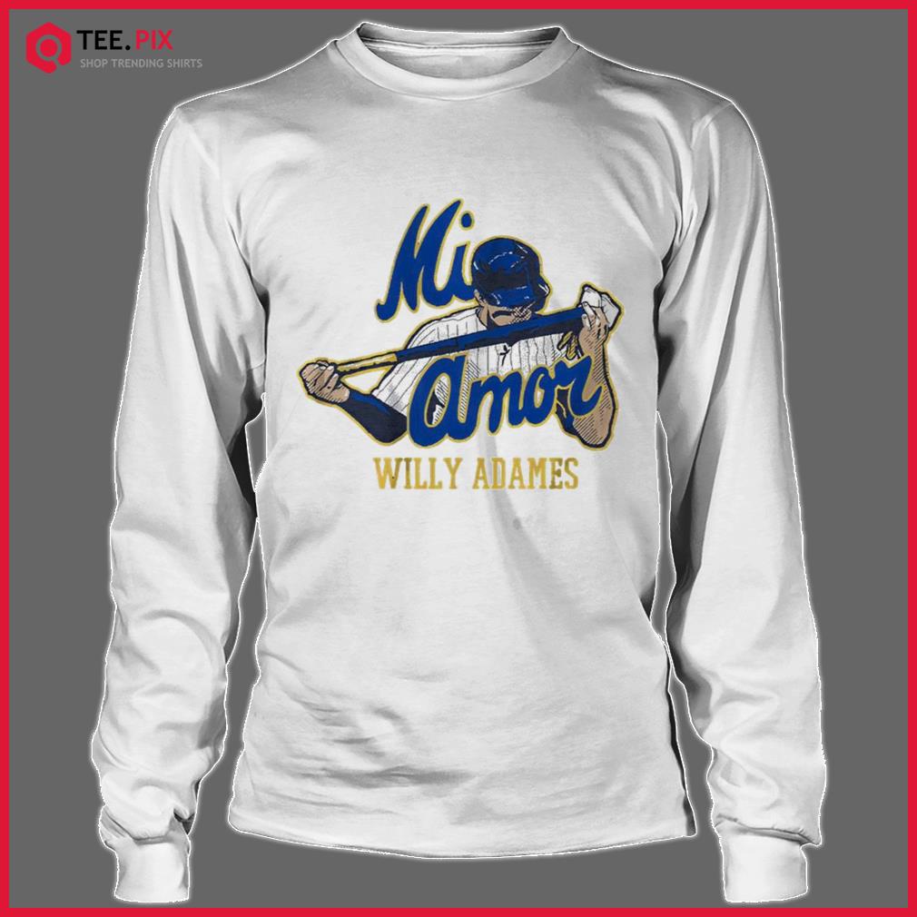  Willy Adames Baseball Heart Gameday T-Shirt : Clothing, Shoes &  Jewelry