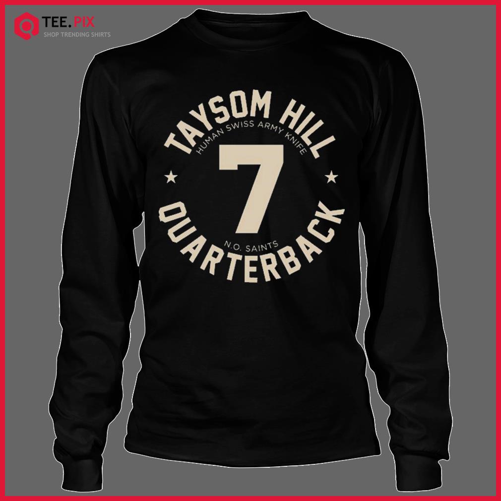 Taysom Hill Swiss Army Knife #7 New Orleans Saints Black Shirt