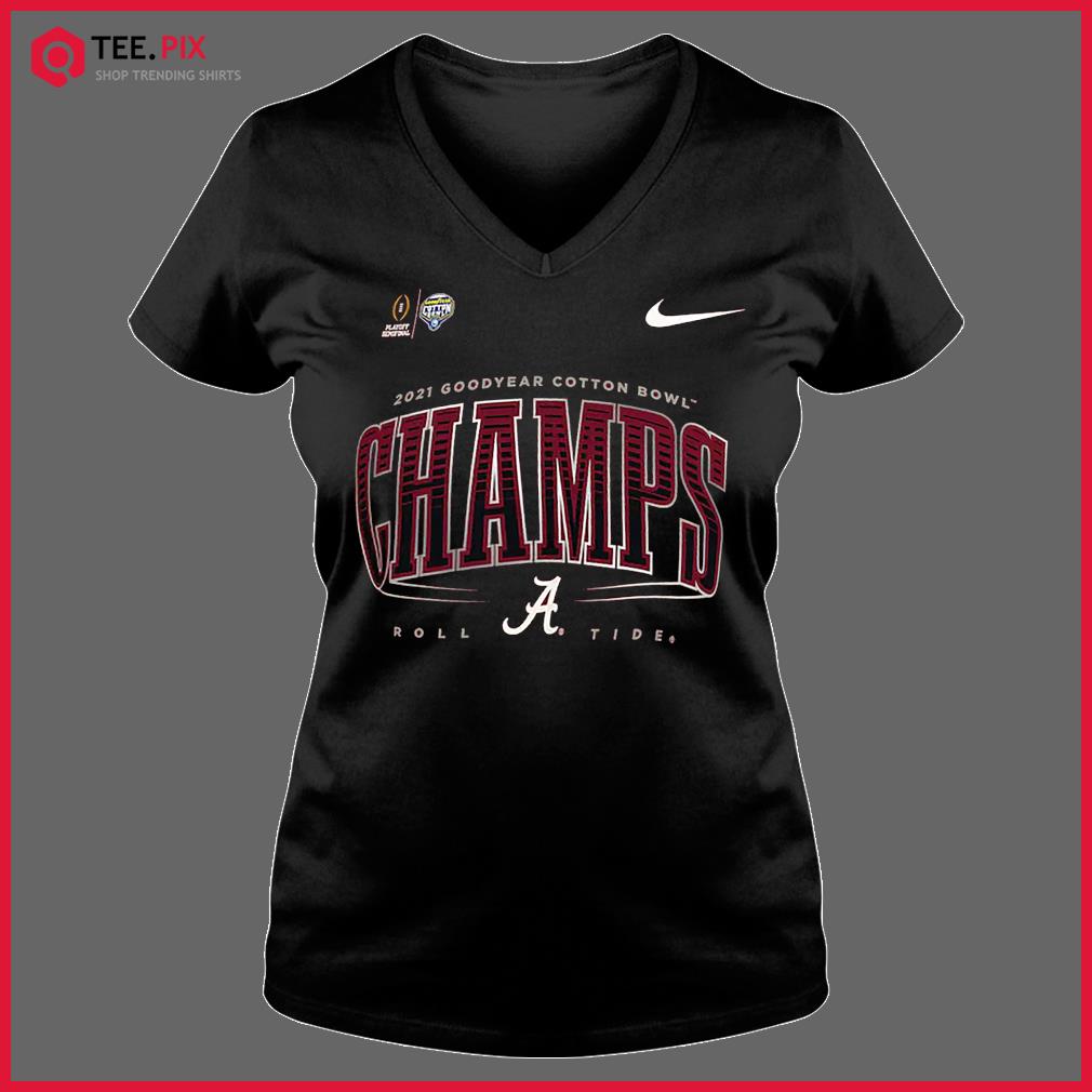 Men's Nike Crimson Alabama Crimson Tide College Football Playoff 2021  Cotton Bowl Champions Locker Room T