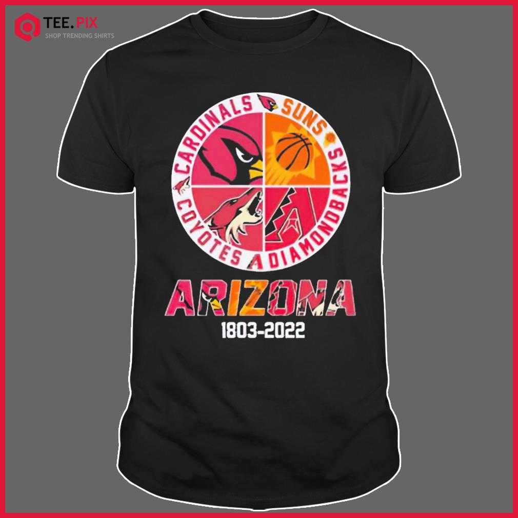 Arizona 18032022 Cardinals Phoenix Suns Diamondbacks Coyotes Unisex T-Shirt  - Teeruto