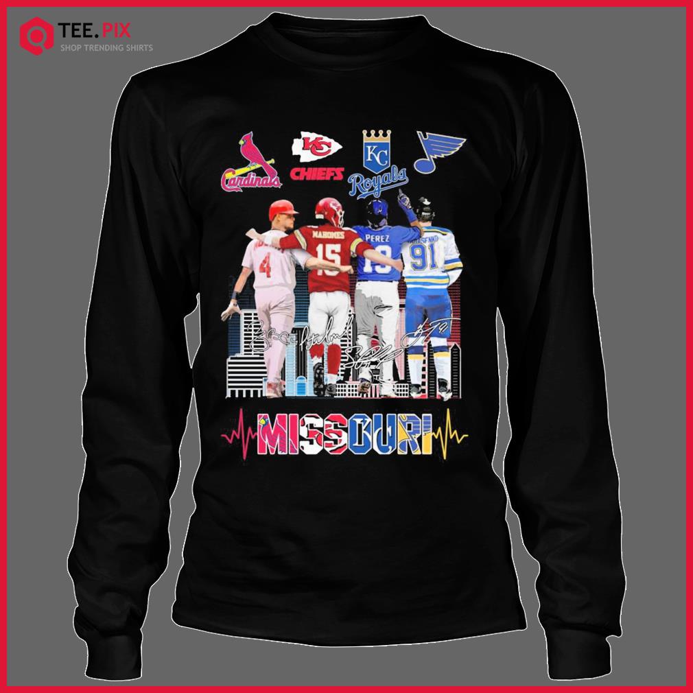 Cardinals Chiefs Royals And Blue Of Missouri Sport Teams Signatures Shirt,  hoodie, sweater, long sleeve and tank top