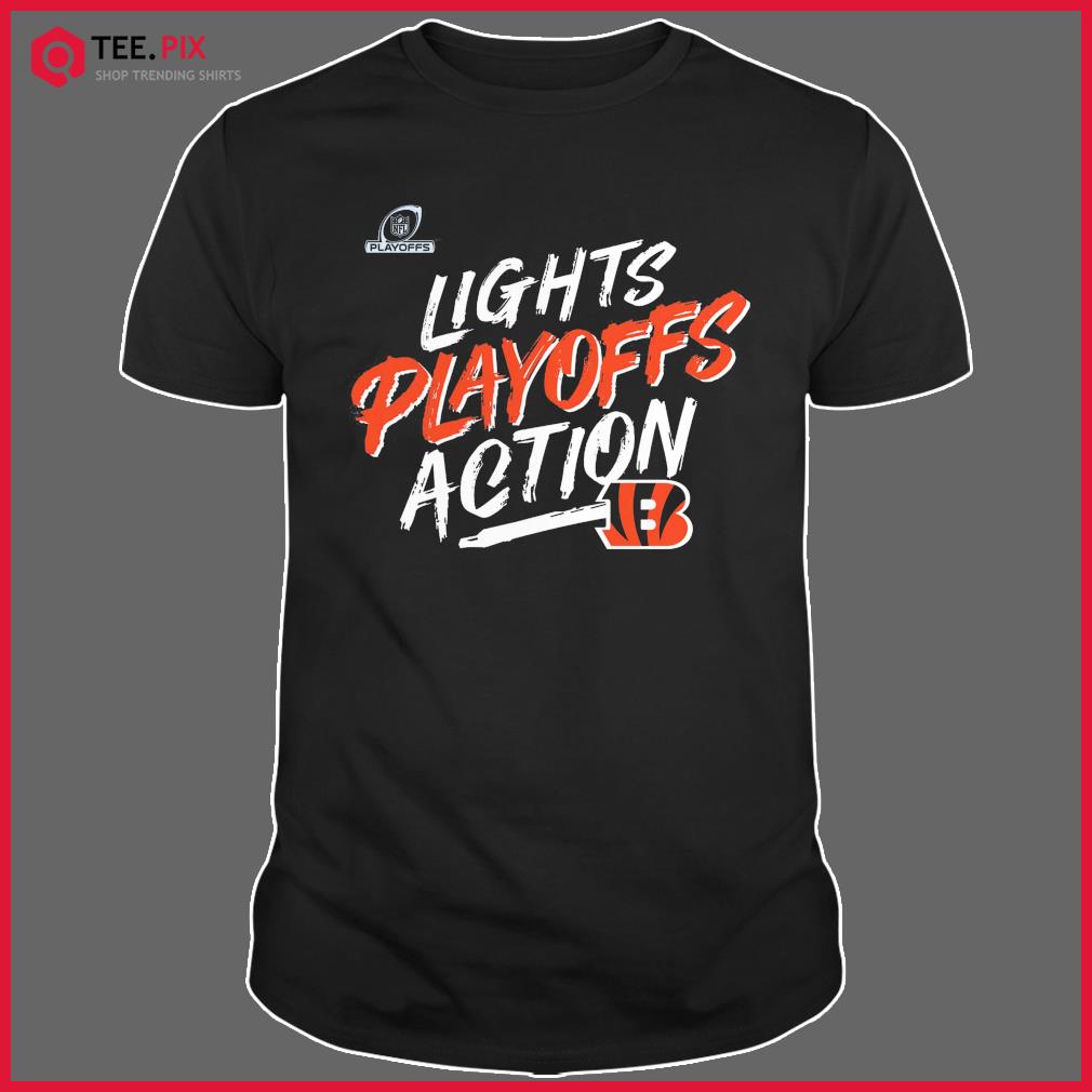 Lights Playoffs Action 2021 Cincinnati Bengals Football T-Shirt - Teespix -  Store Fashion LLC