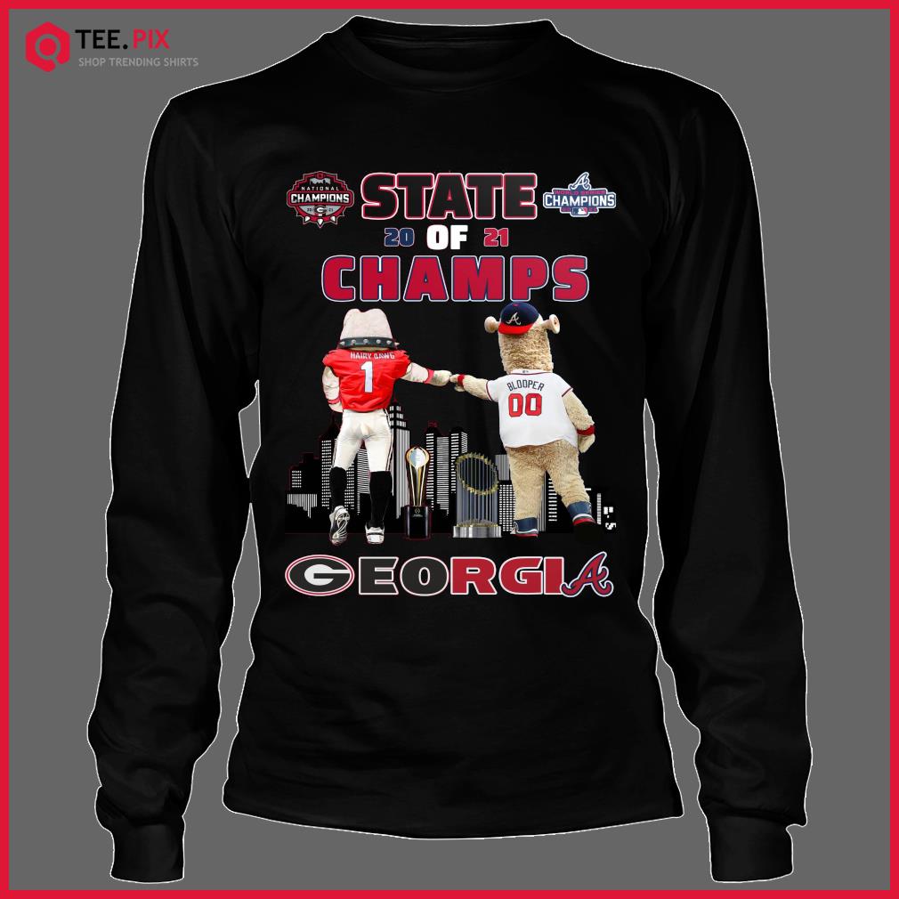 State Of Champs 2021 Georgia Sport Teams Hairy Dawg And Blooper Shirt -  Teespix - Store Fashion LLC