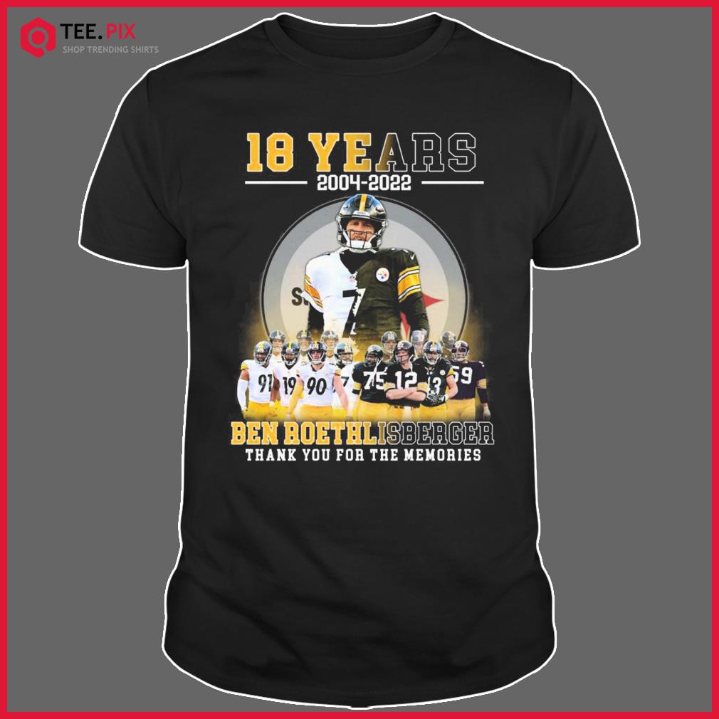 Ben Roethlisberger 2004-2022 Thank You For The Memories Shirt