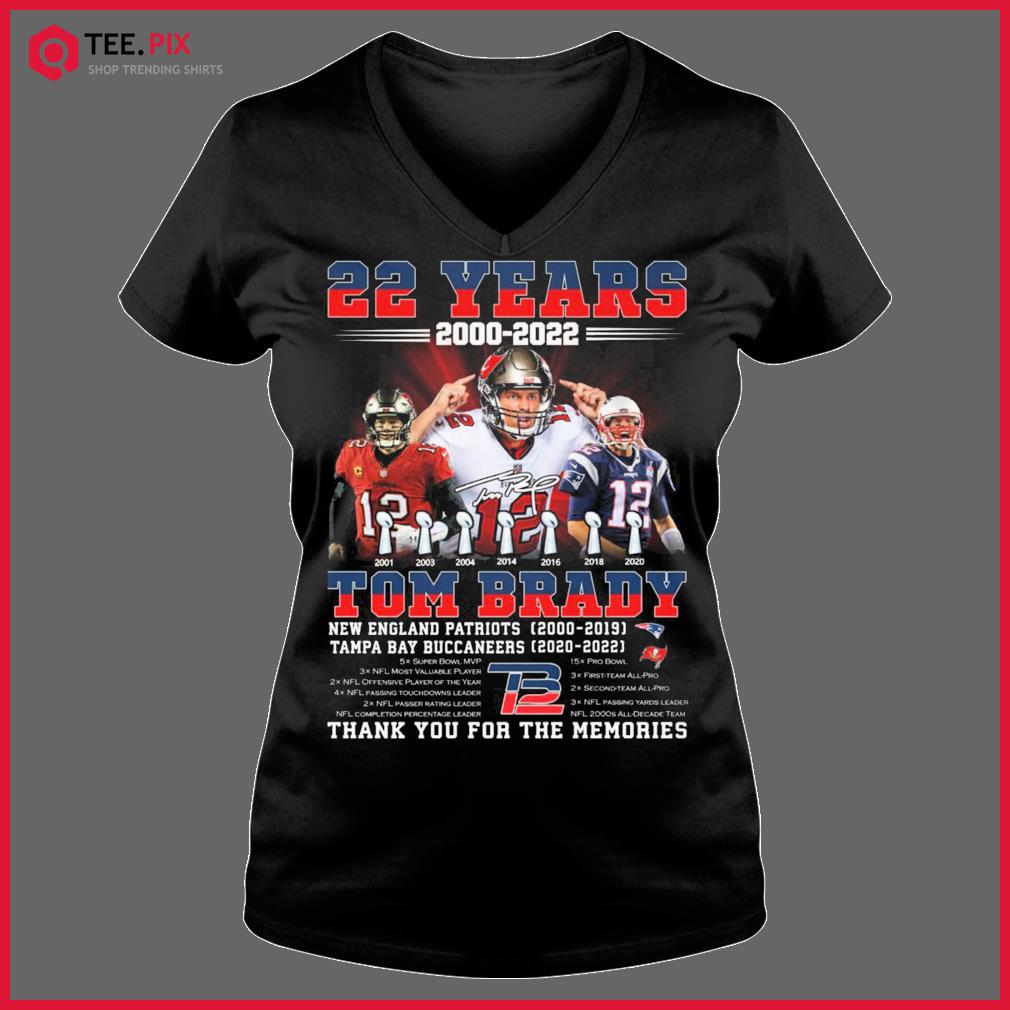 Thank you Tom Brady Tampa Bay Buccaneers signature 2022 shirt