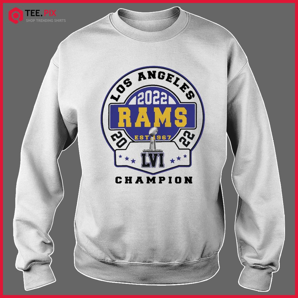 NFL Super Bowl LVI Champions Rams Men's Long Sleeve Pullover