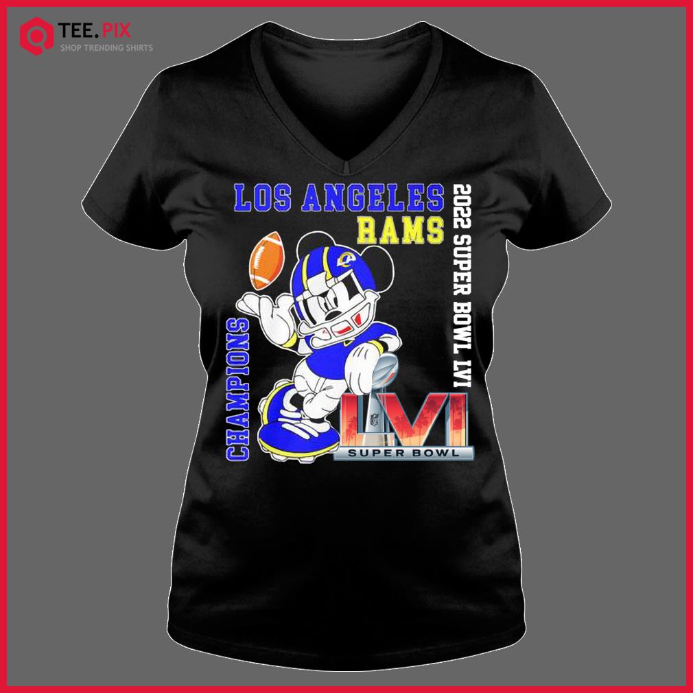 Mickey Mouse Los Angeles Rams Super Bowl 2022 Champions Shirt