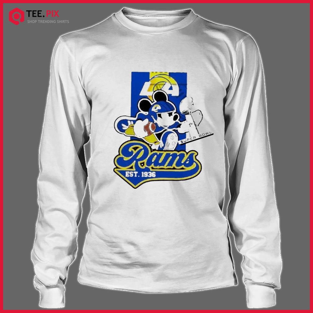 I Love The Rams Mickey Mouse Los Angeles Rams T-Shirt - T-shirts Low Price