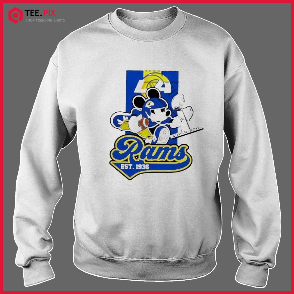 Super bowl 2022 mickey los angeles rams champions shirt, hoodie, sweater,  long sleeve and tank top