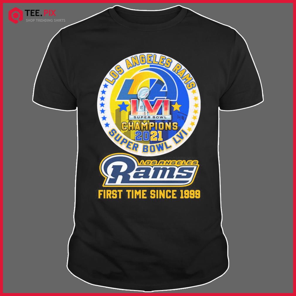 Los Angeles Rams super bowl champions 2022 first time since 1999 shirt,  hoodie, sweater and v-neck t-shirt