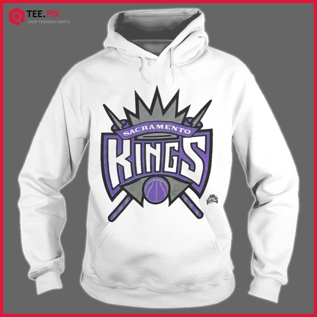 Vintage Sacramento Kings NBA Basketball T-Shirt Sz L Grey EUC Men's