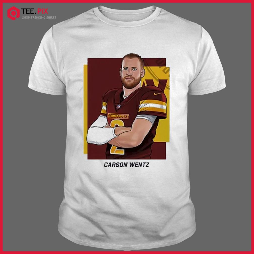 Commander Carson Wentz Washington Commanders T-shirt - Teespix