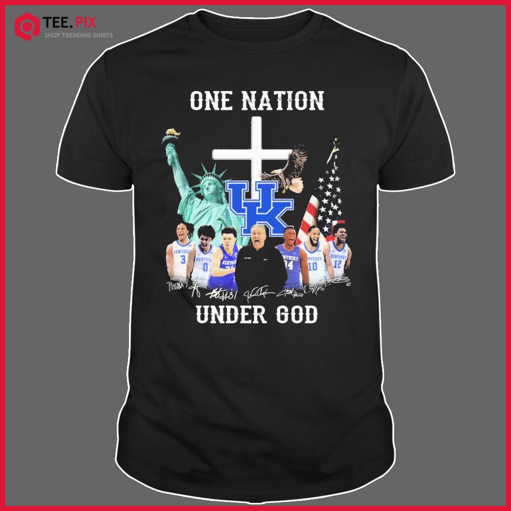 One Nation Under God Kentucky Basketball Signatures Shirt