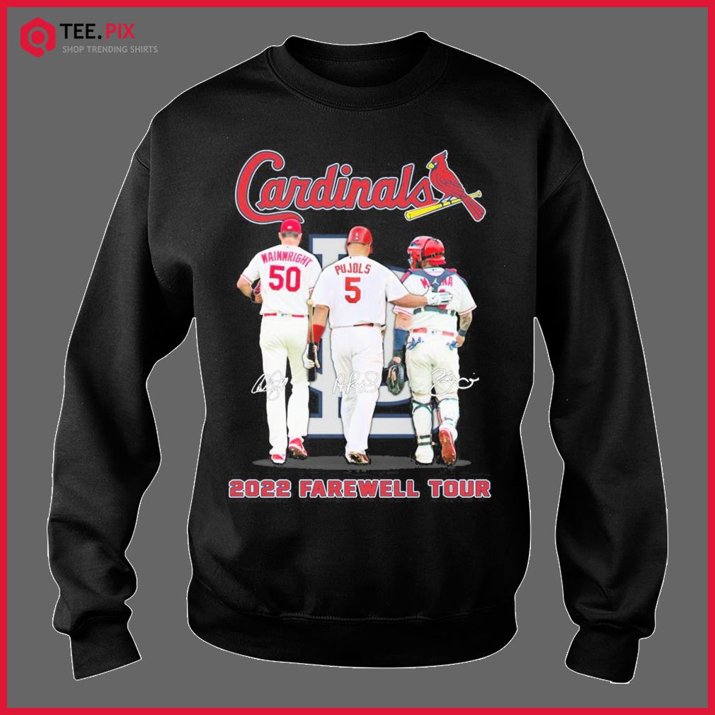 Yadier Molina Albert Pujols And Adam Wainwright Cardinals 2022 The Final  Ride shirt, hoodie, sweater, long sleeve and tank top