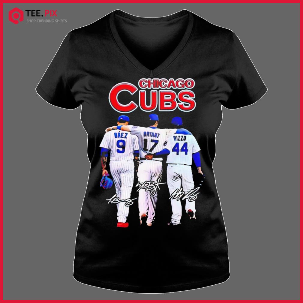 Chicago Cubs javier baez kris Bryant anthony rizzo signatures 2022 shirt -  Guineashirt Premium ™ LLC