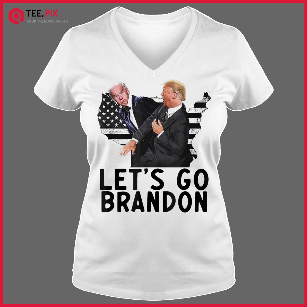 Trump write on Biden's forehead let's go Brandon shirt, hoodie, sweater and  v-neck t-shirt