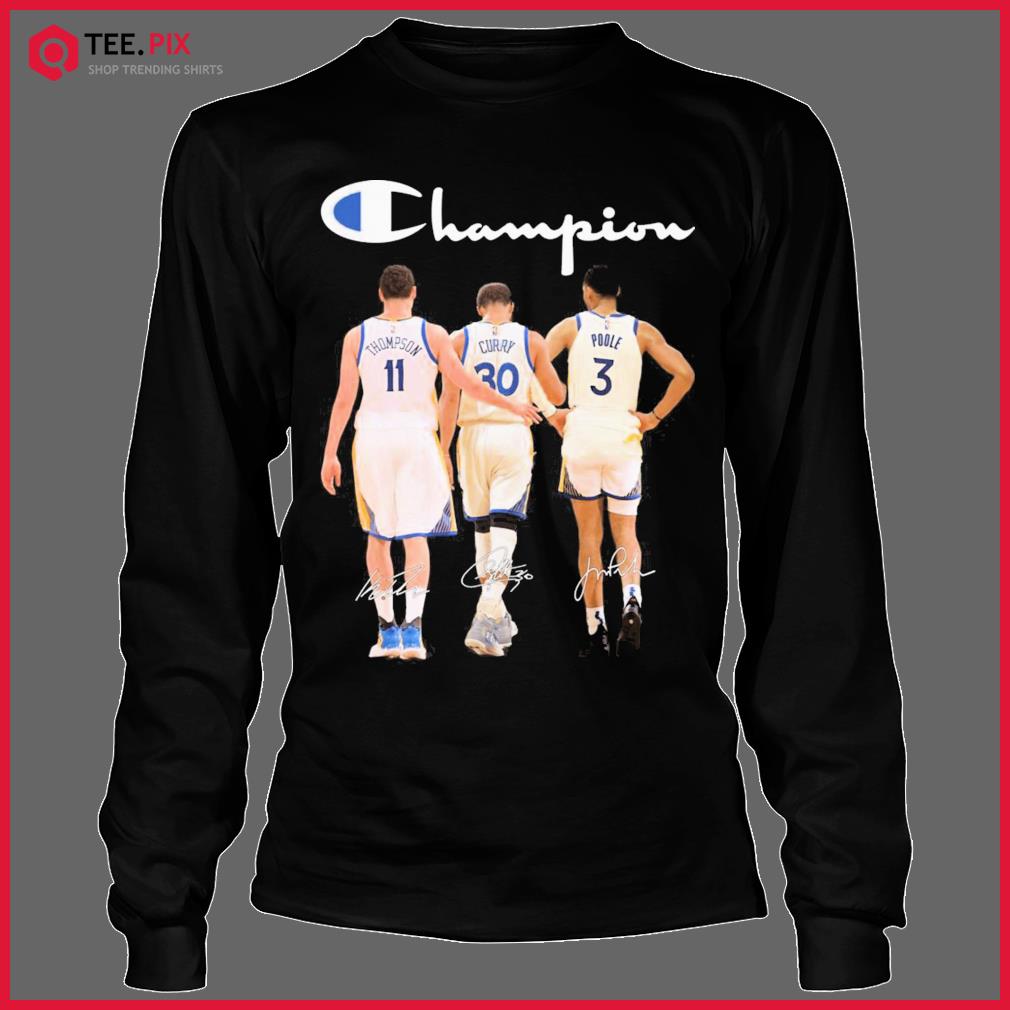 Men's Homage Klay Thompson and Stephen Curry Navy Golden State Warriors NBA  Jam T-Shirt, hoodie, sweater, long sleeve and tank top