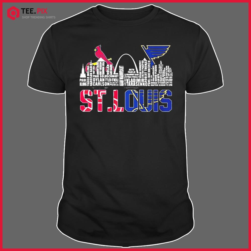 St Louis Cardinals and St Louis Blues City t shirt 