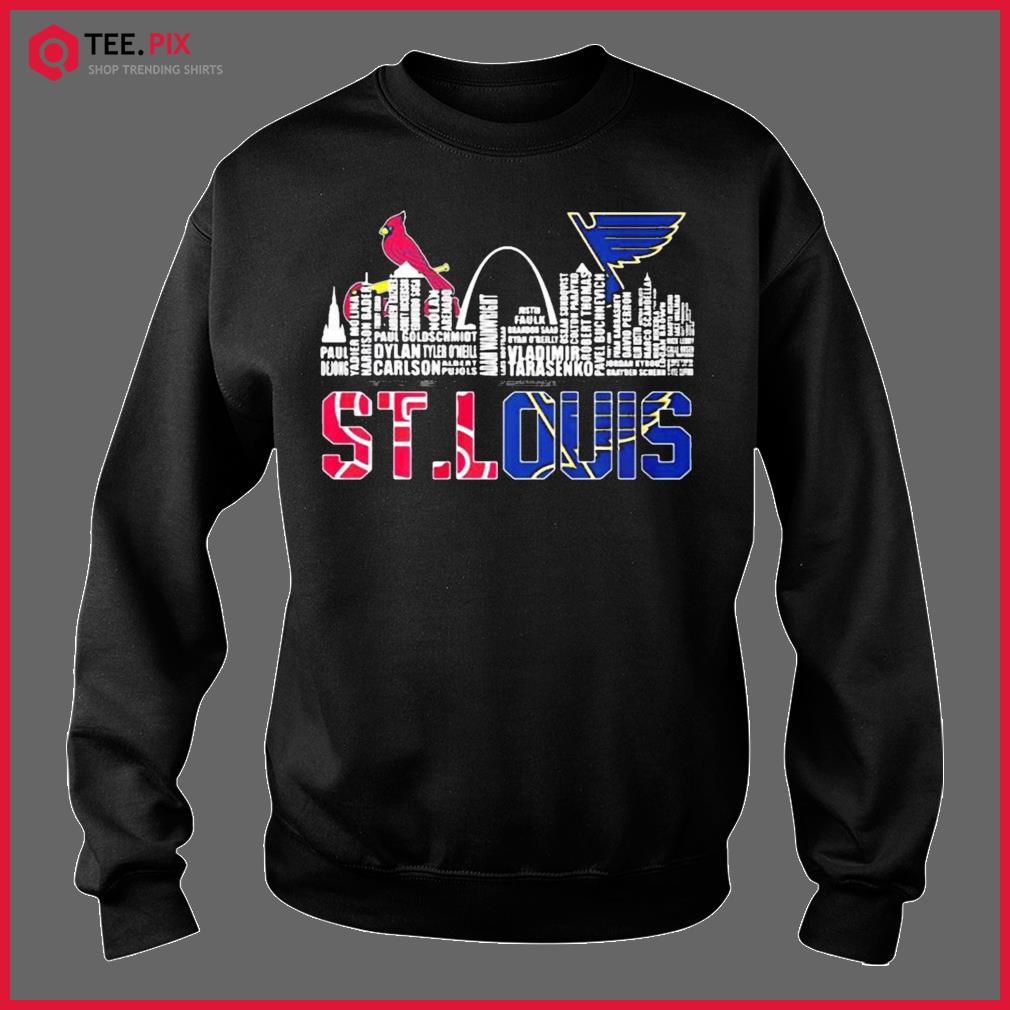 St Louis City Sc St Louis Cardinals St Louis Blues Logo Shirt - Peanutstee