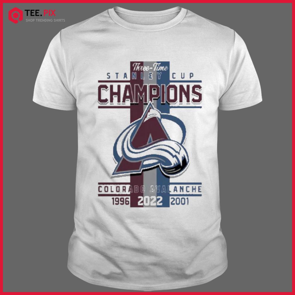 Colorado Avalanche Stanley Cup Champion Nhl 1996 2001 2022 Shirt