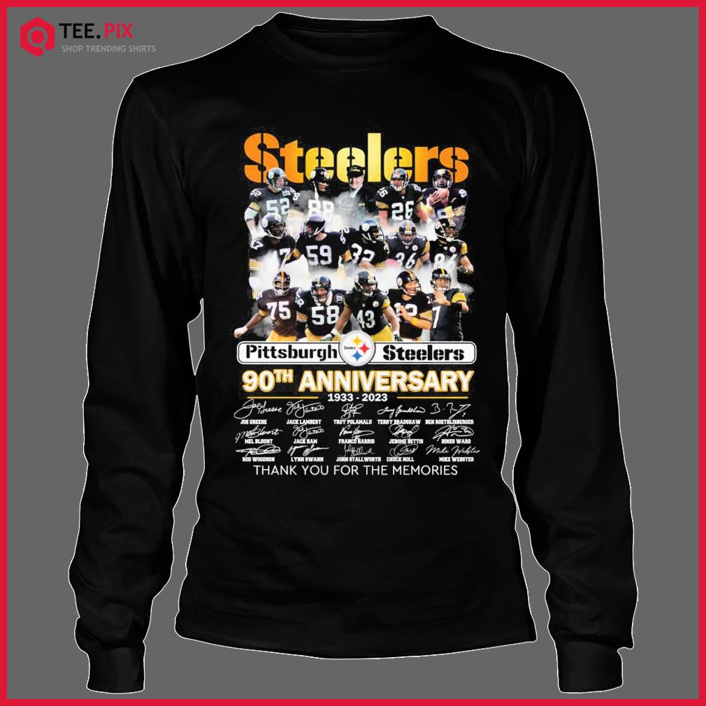 Pittsburgh steelers 90th anniversary 1993 2023 stadium here we go shirt -  Limotees