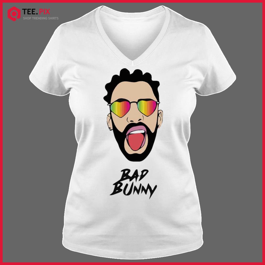 Bad Bunny Dodgers Heart Glasses Shirt - Teespix - Store Fashion LLC