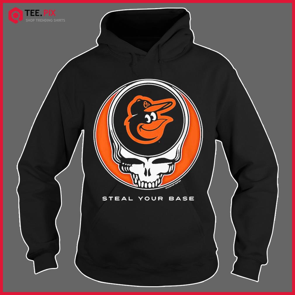 Baltimore Orioles Steal Your Base Black Athletic T-Shirt