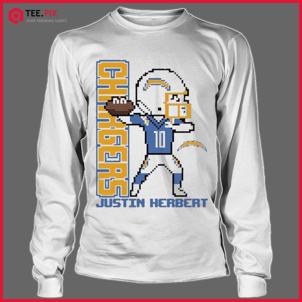 Justin herbert 10 los angeles football chargers shirt, hoodie, sweater,  long sleeve and tank top