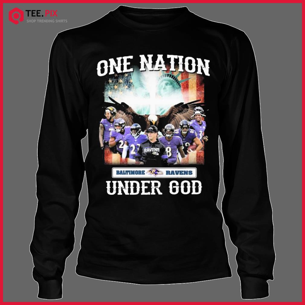 One Nation Baltimore Ravens Football Under God American Flag 2022