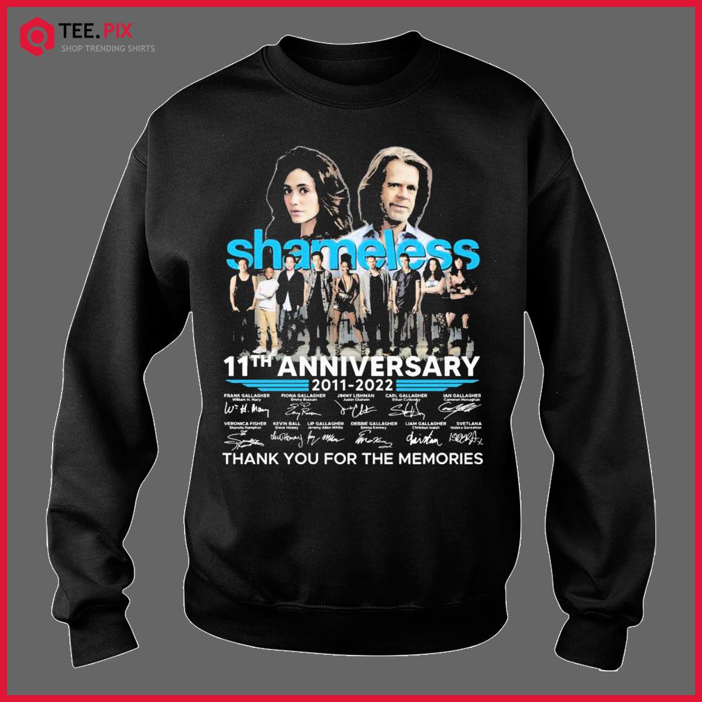 Shameless 12Th Anniversary 2011-2023 Thank You For The Memories Signatures  Shirt - Tiniven