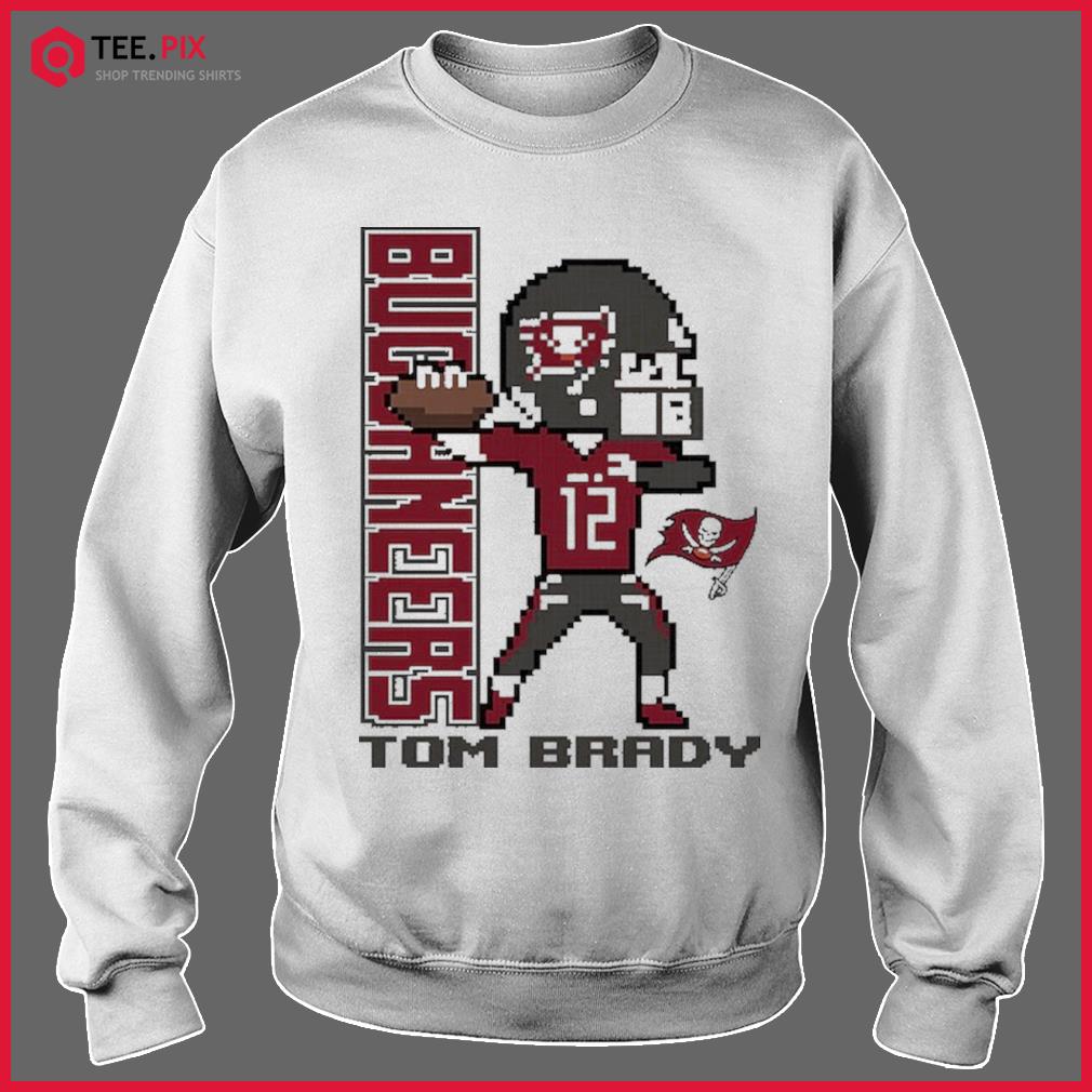 Tampa Bay Buccaneers Tom Brady pixel art shirt, hoodie, sweater, long sleeve  and tank top