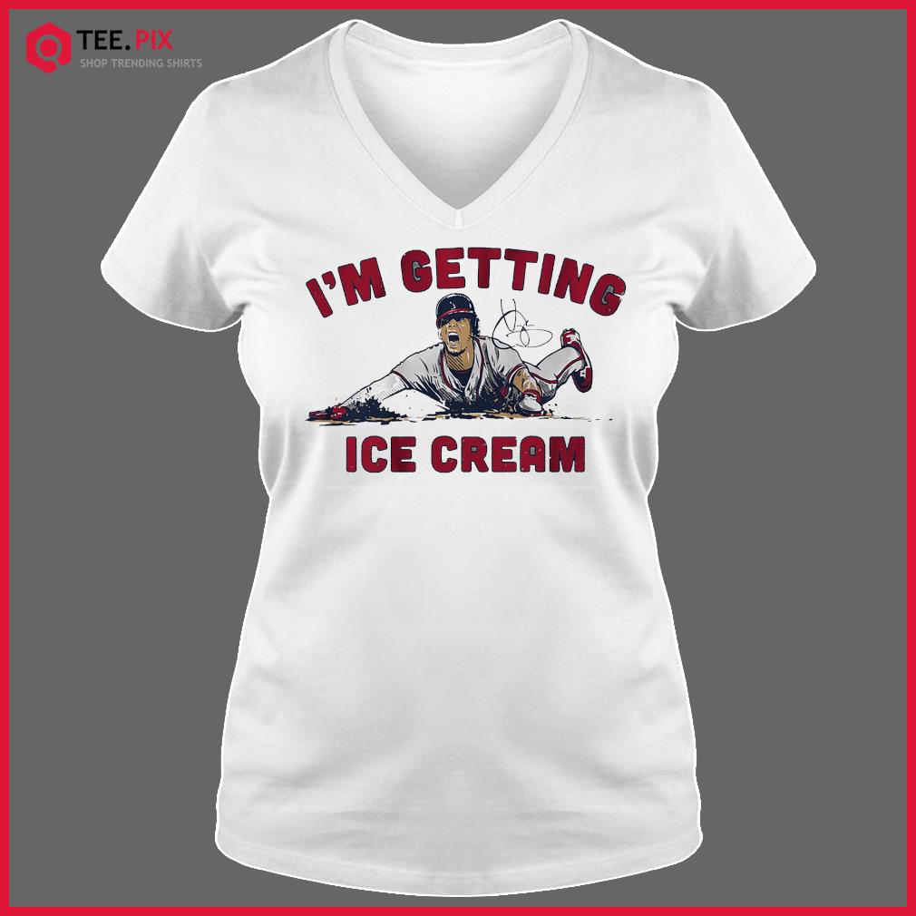 Vaughn Grissom Atlanta Braves I'm getting ice cream signature shirt,  hoodie, sweater, long sleeve and tank top