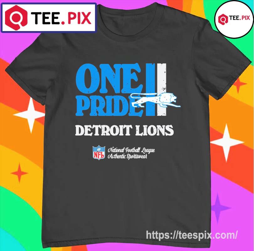 detroit lions one pride shirt