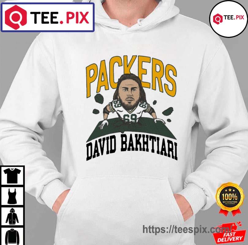 Green Bay Packers #69 David Bakhtiari Breakthrough T Shirt - Limotees