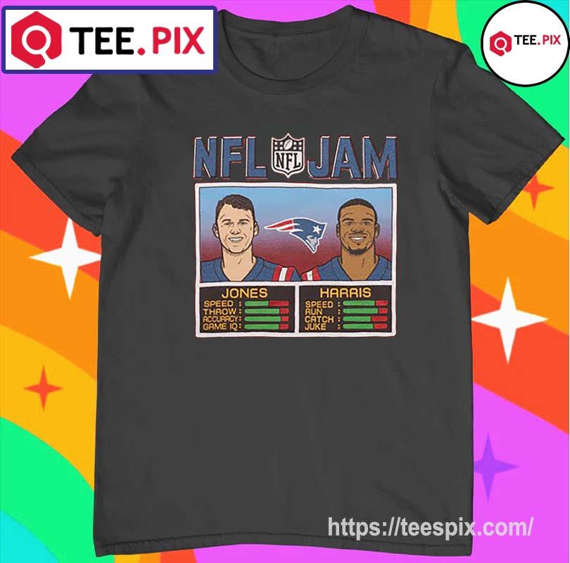 NFL Jam New England Patriots Mac Jones and Damien Harris shirt