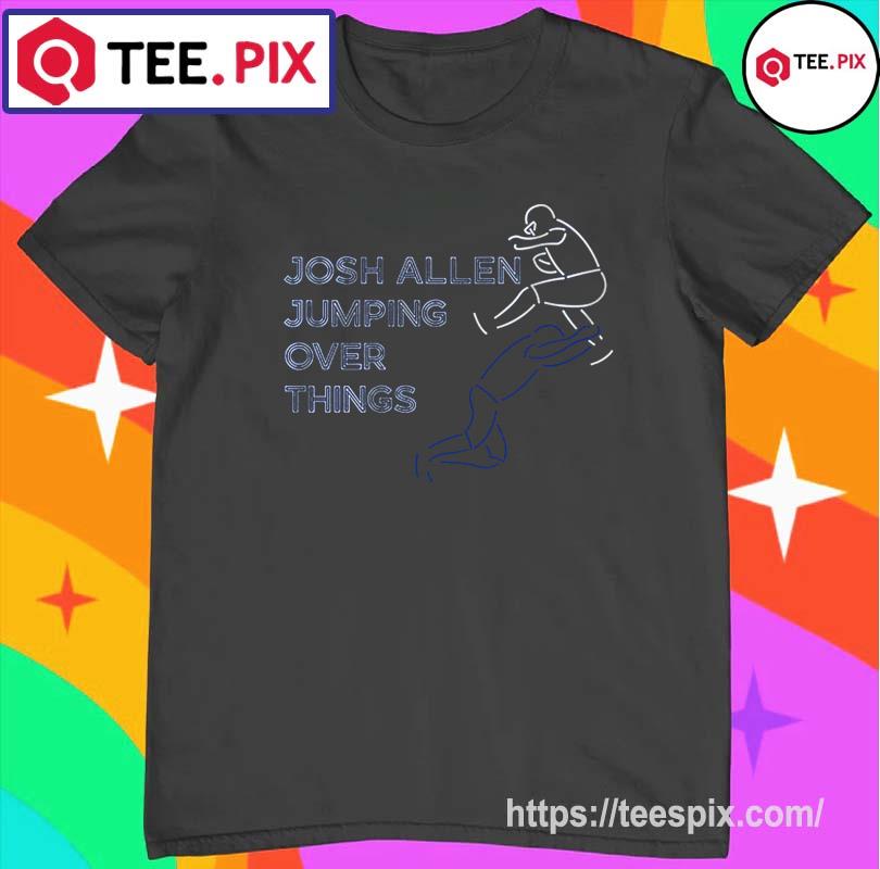 Josh Allen Neon Hurdle Jumping Over Things Shirt - Teespix - Store Fashion  LLC