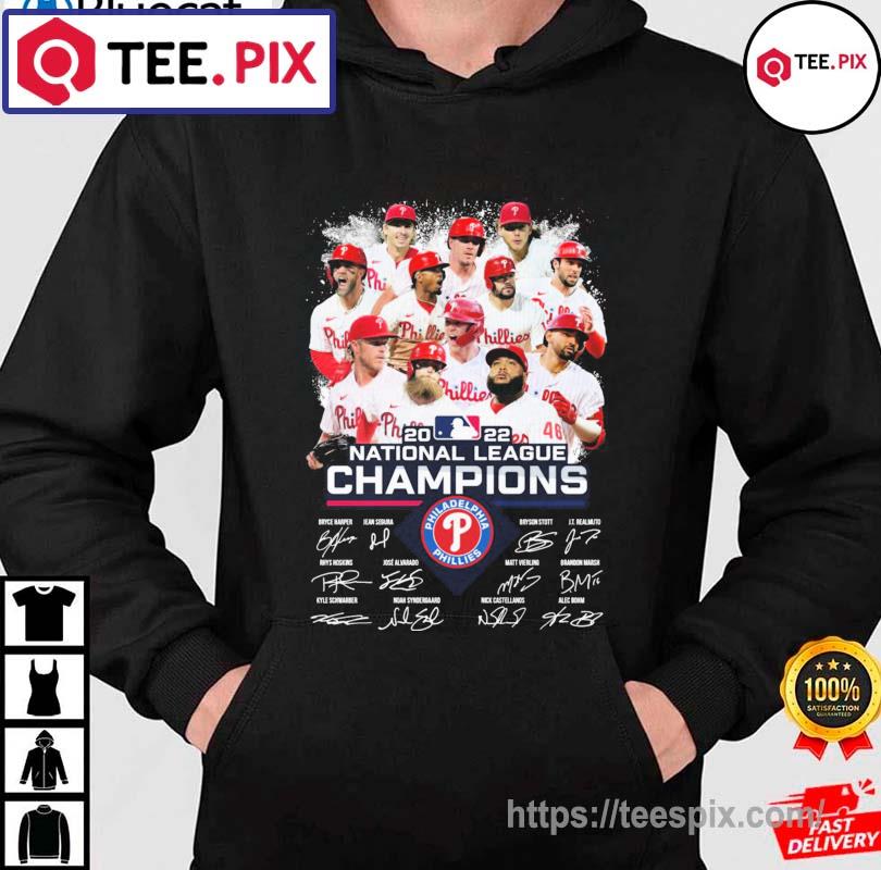 Phillies 2022 National League Champions Philadelphia Phillies Baseball Team  Signatures Shirt - Teespix - Store Fashion LLC