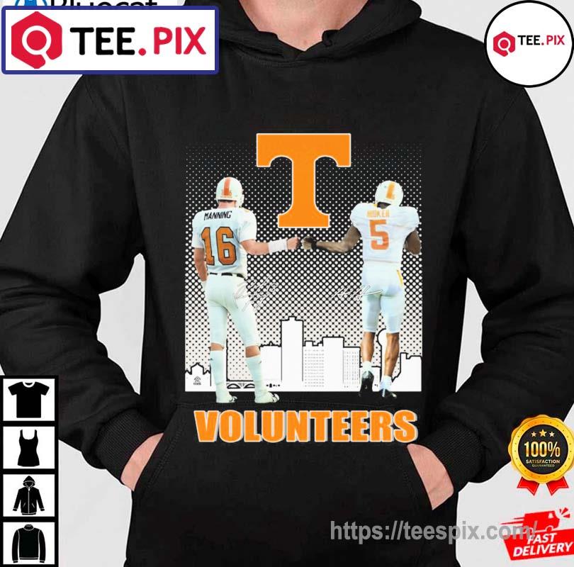 Tennessee Volunteers Peyton Manning and Hendon Hooker signatures 2023 shirt,  hoodie, sweater, long sleeve and tank top