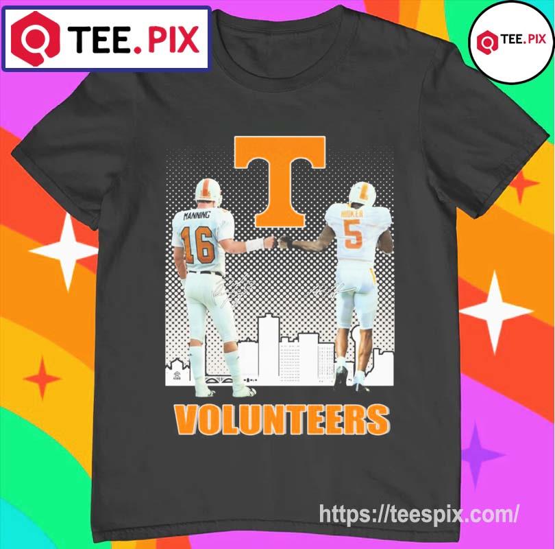 Tennessee Volunteers Peyton Manning And Hendon Hooker Signatures Shirt -  Teespix - Store Fashion LLC