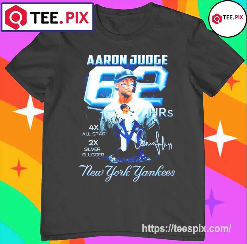 The Aaron Judge 62 Hrs Home Run New York Yankees Signature Shirt - Teespix  - Store Fashion LLC