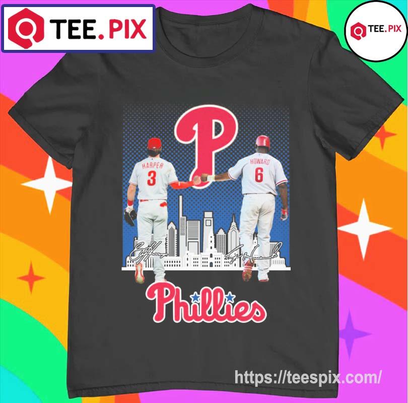 The Phillies Bryce Harper And Ryan Howard Signatures T-Shirt - Teespix -  Store Fashion LLC