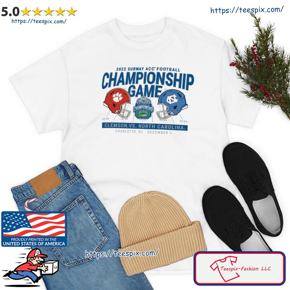 Clemson Vs North Carolina Subway ACC Football Championship Game Charlotte December 3, 2022 Shirt