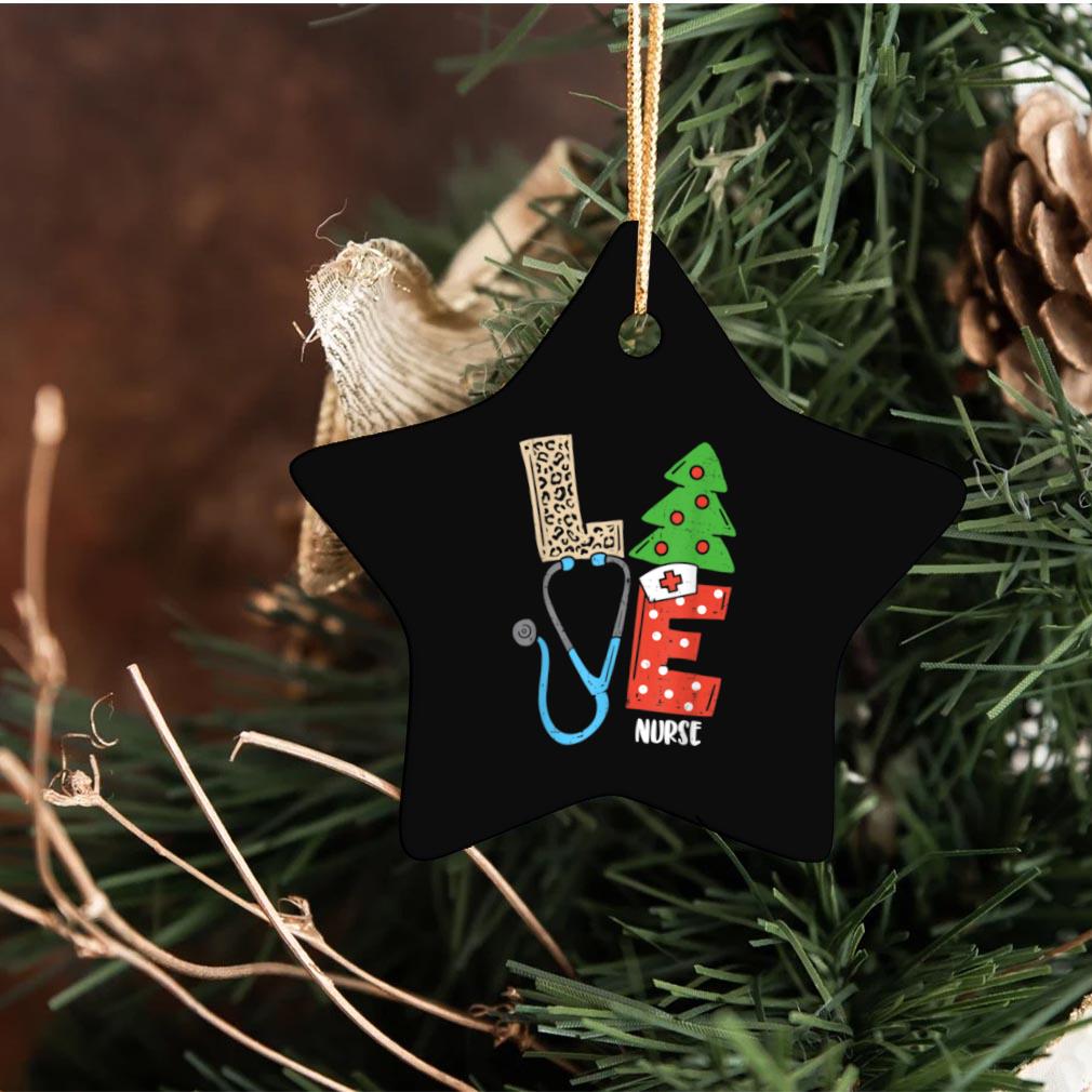 Love Stethoscope Snowflake Nurse Christmas Scrub Xmas Family Shirt, hoodie,  sweater and long sleeve