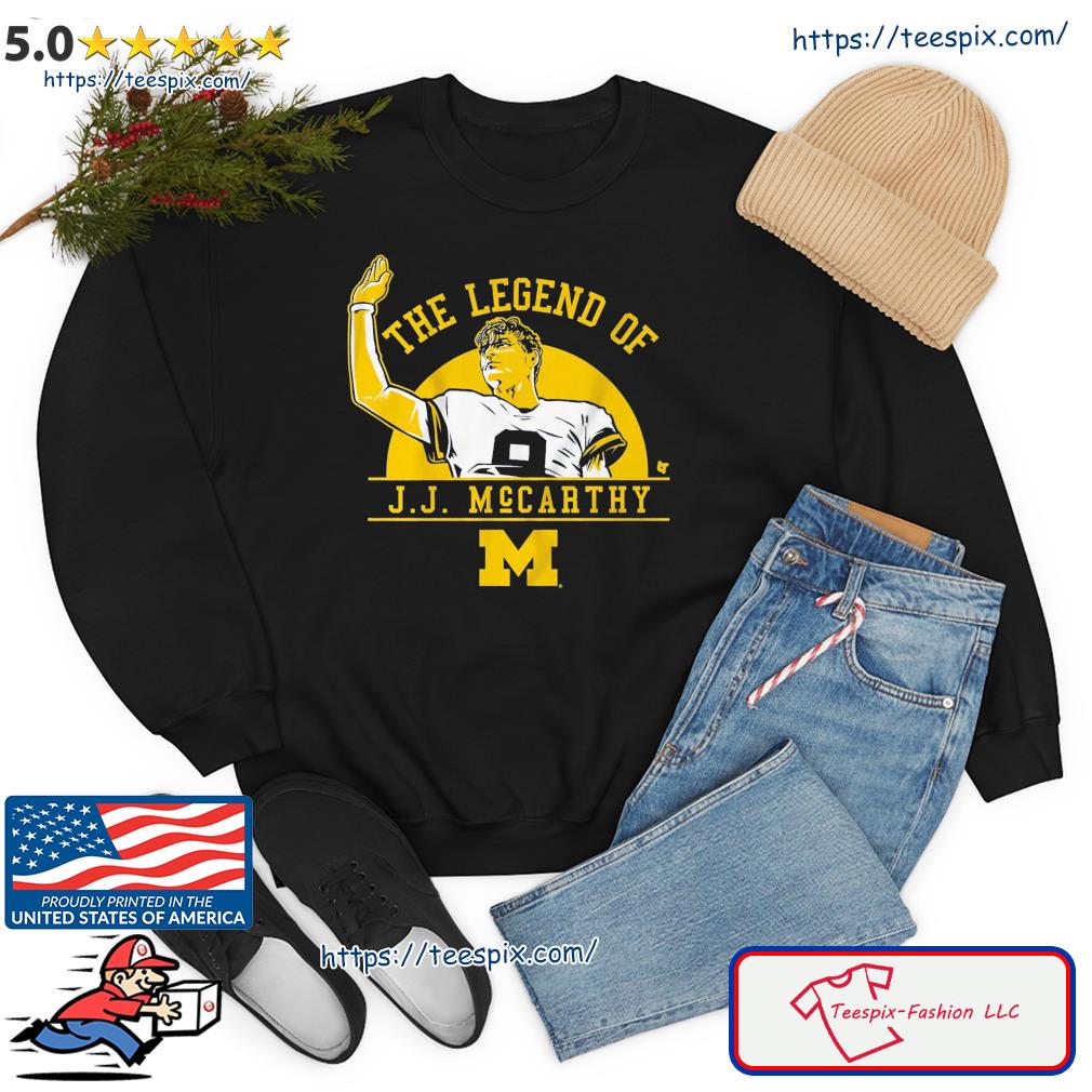 Michigan Wolverines The Legend Of J.J. Mccarthy Shirt Sweater