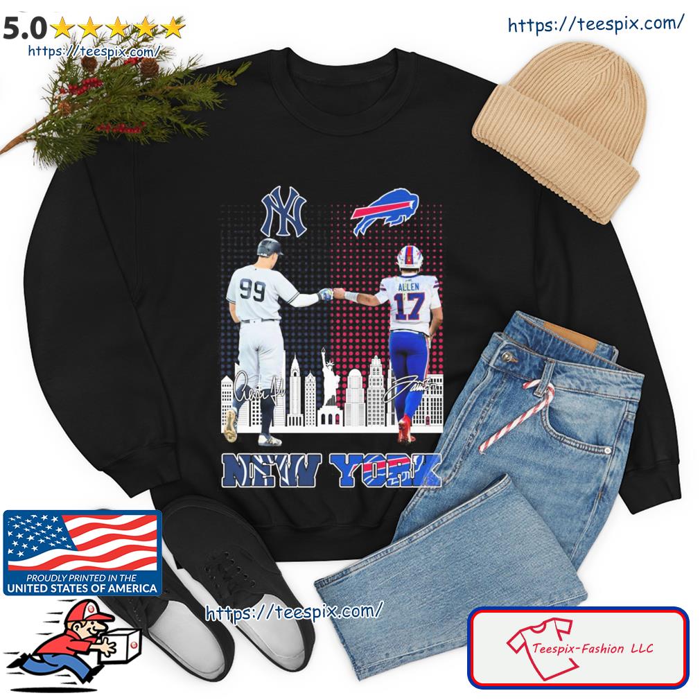 New York Yankees Aaron Judge And Buffalo Bills Josh Allen New York City  Sports Signatures Shirt - Teespix - Store Fashion LLC